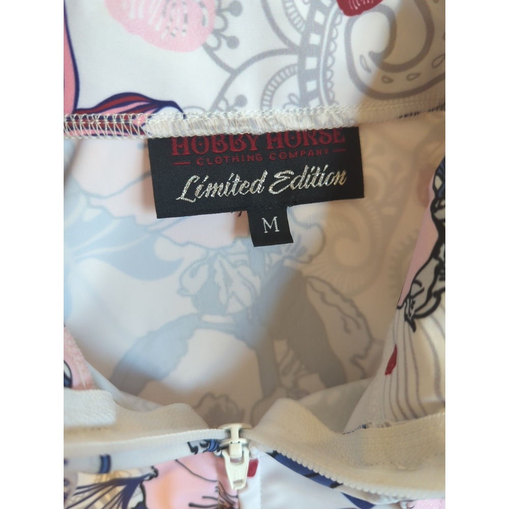 Hobby Horse Limited Edition Western Show Shirt Women M Lilies Rodeo Cowgirl - Picture 3 of 11